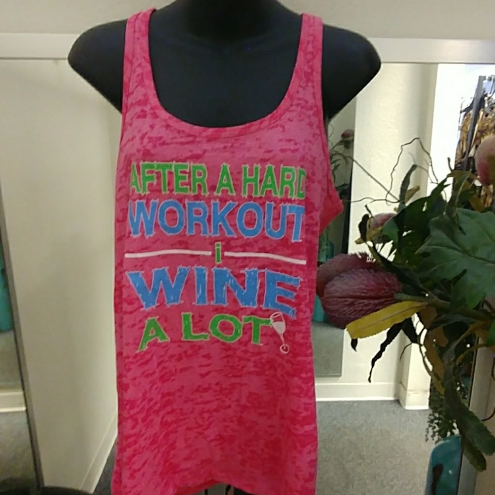 After a Hard Workout I Wine A lot Graphic Tank Top
